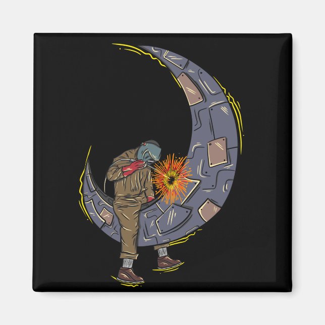 måne svetsning magnet (Framsidan)