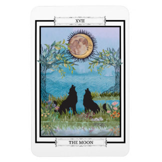 Måne Tarot Card Flexible Photo Magnet