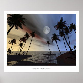 Måne Tide Poster
