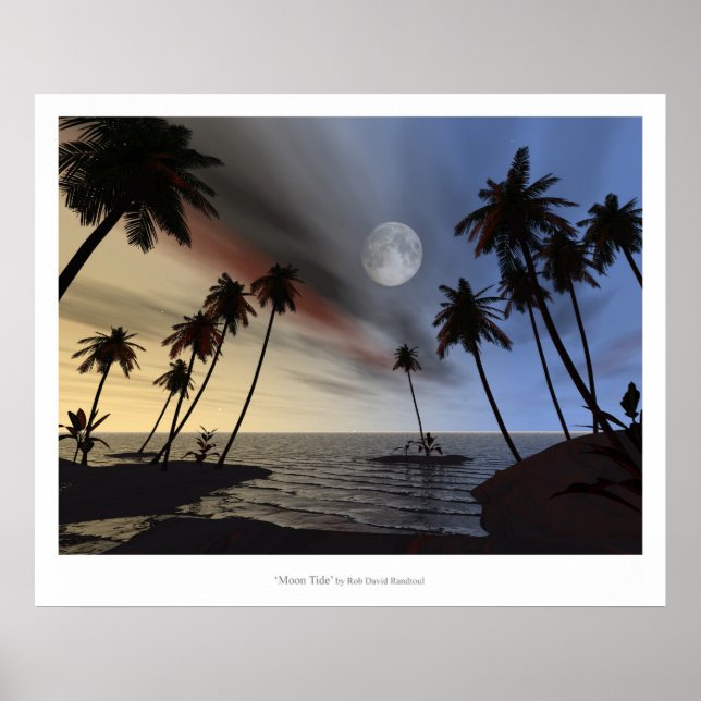 Måne Tide Poster (Framsidan)