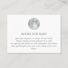 Måne, tillsätt ett bok-visitkort visitkort
