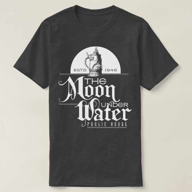 Måne under Vatten T Shirt (Design framsida)