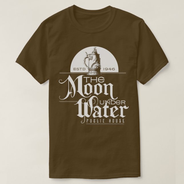 Måne under Vatten T Shirt (Design framsida)