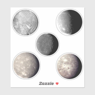 Måne Uranus Sticker Lakan Klistermärken