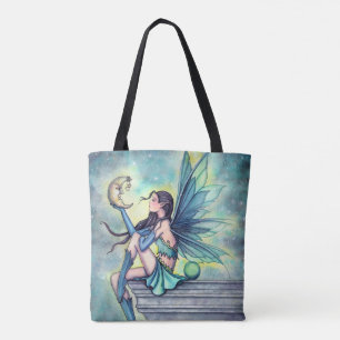 Måne vän Fairy Fantasy konst av Molly Harrison Tygkasse
