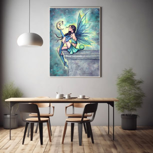 Måne vän Fairy konst av Molly Harrison Poster