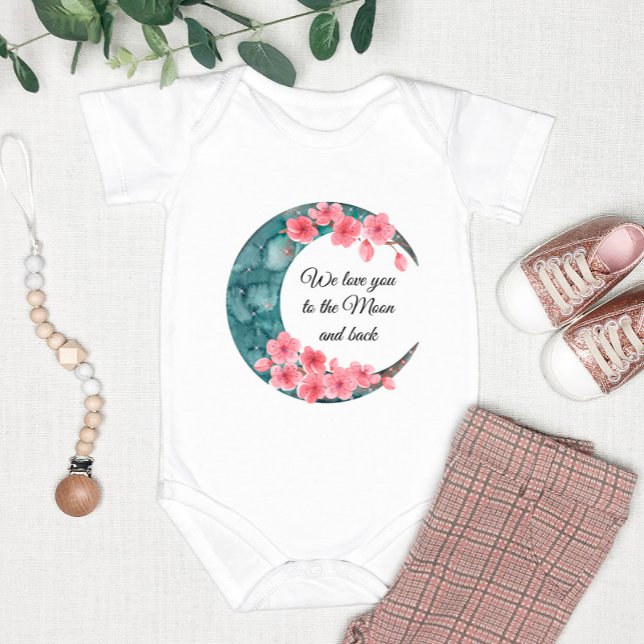 Måne Vår Flower Baby Nursery Poster T Shirt (Skapare uppladdad)