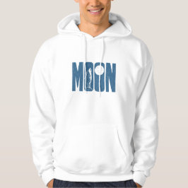Måne varg Halloween Linocut-design Hoodie