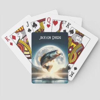 Måne Vatten & Bass Leaping Casinokort