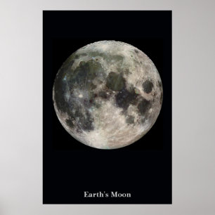 Måne vid Svarta Fälten Poster