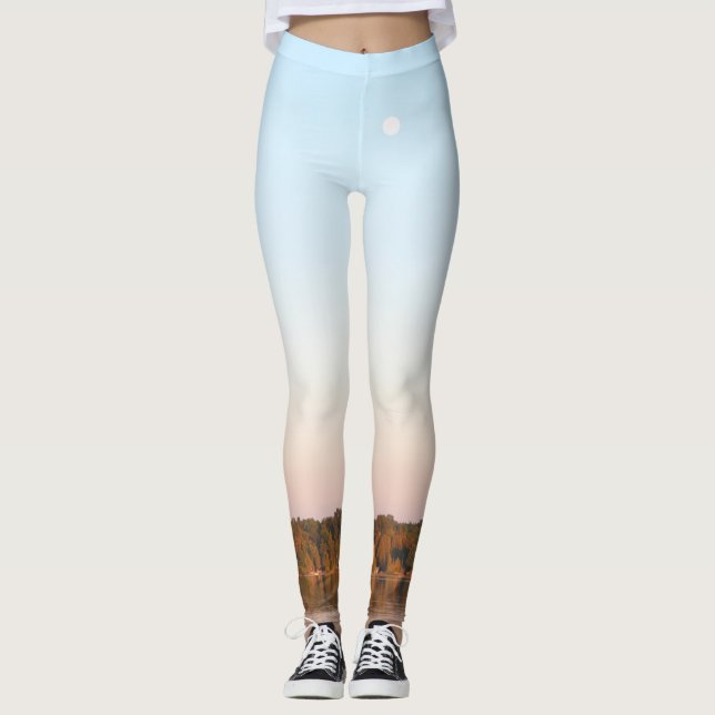 Måne vid Vatten Leggings (Framsida)