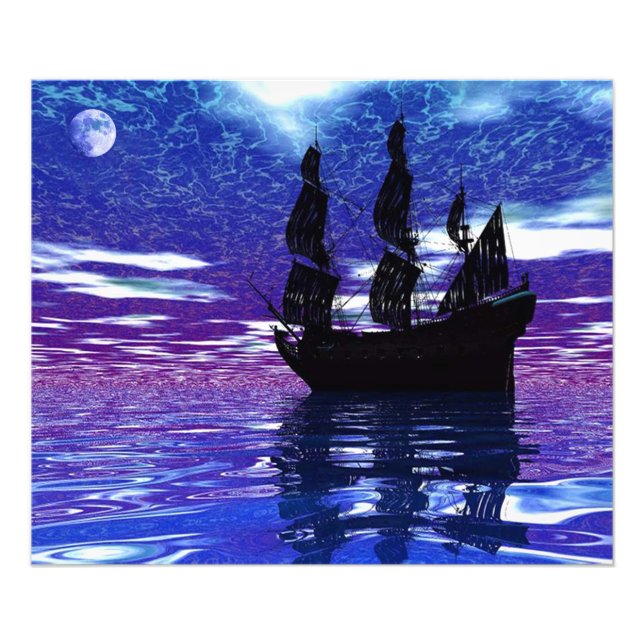 Måne Voyager Fototryck (Framsidan)