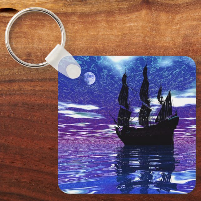 Måne Voyager Keychain Nyckelring (Framsida)