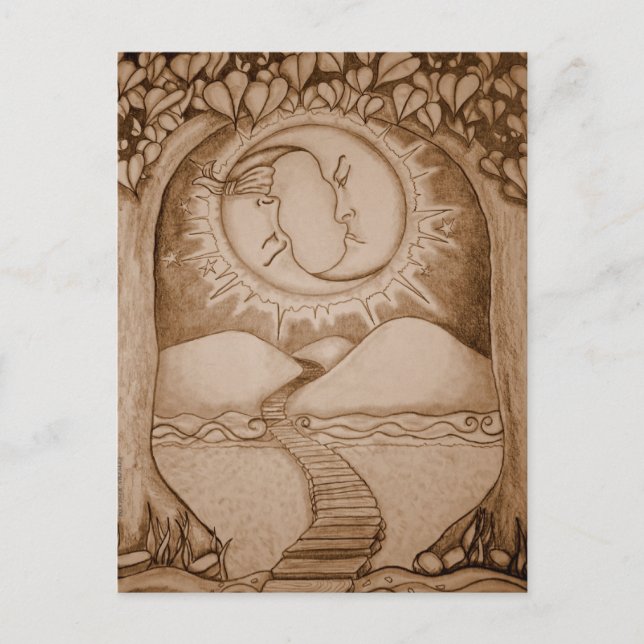 Måne Vykort (Framsida)