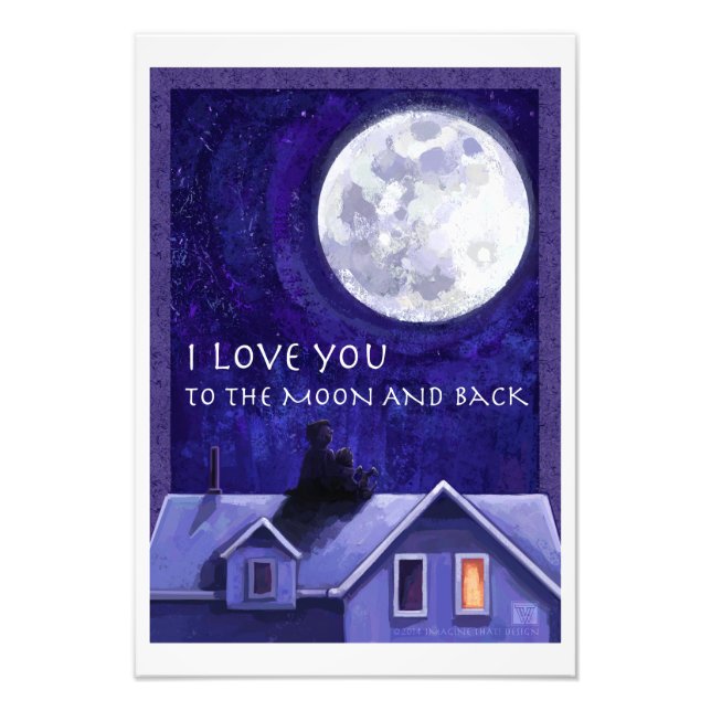 Måne Watch Fototryck (Framsidan)