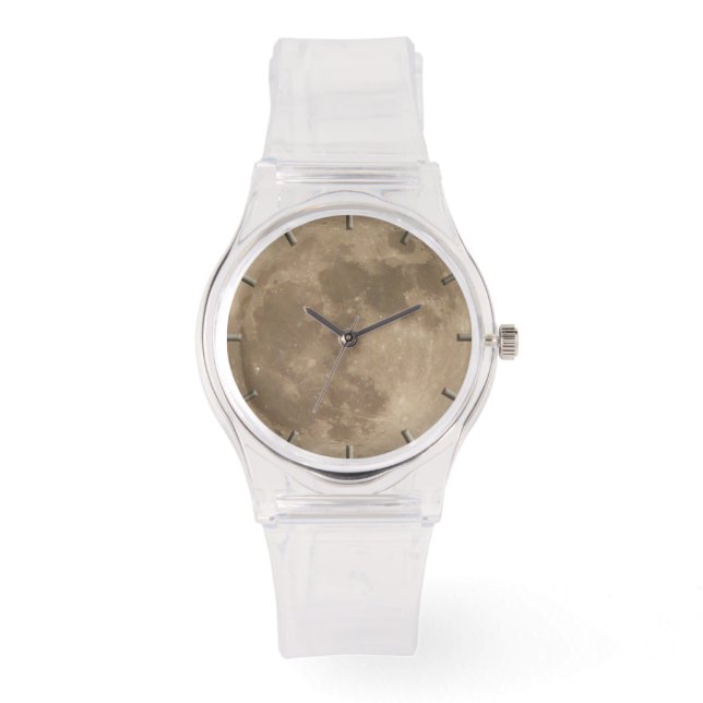 Måne Watch Full Moon Wrist Astronomigåvor Armbandsur (Framsida)