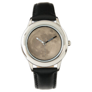 Måne Watch Full Moon Wrist Watch Barn Astronomy Armbandsur