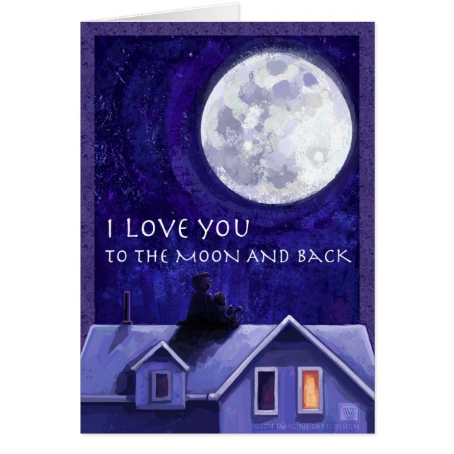 Måne Watch Hälsningskort (Framsidan)