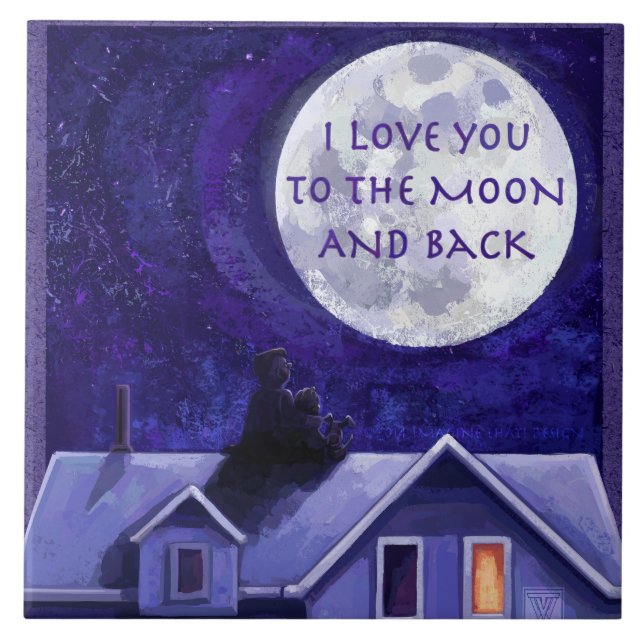 Måne Watch Kakelplatta (Framsidan)