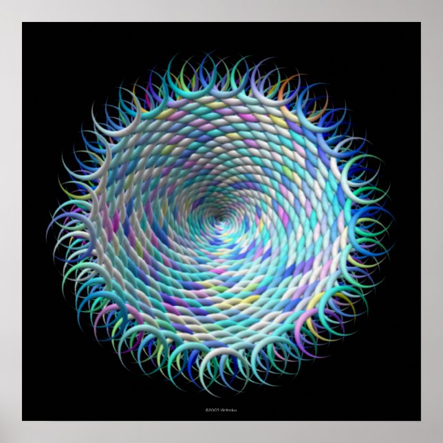 Måne Weave 1 (högerutskrift) Poster (Framsidan)