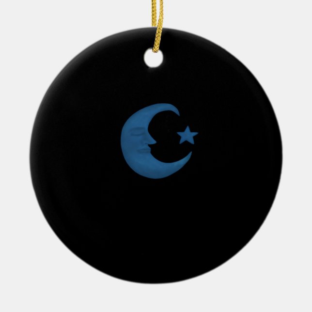 Måne Whimsigoth Julgransprydnad Keramik (Framsidan)