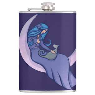 Måne Witch MoonChild Pagan Wicca Art Fickplunta