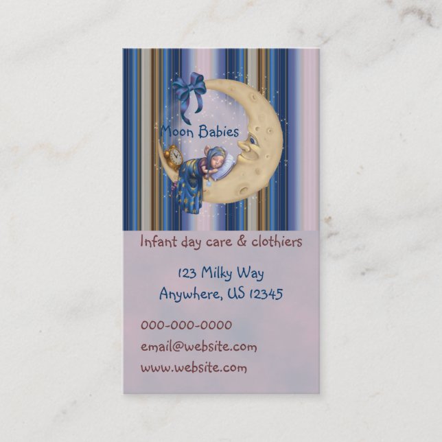 Månebabyälva Visitkort (Framsida)