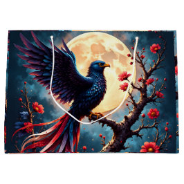 Månebelyst Crimsonwing – Mystisk Fantasifågel.
