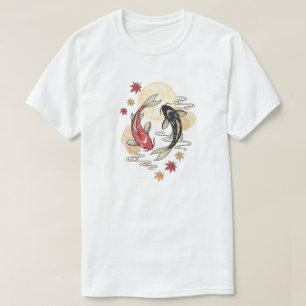 Månebelyst Koi Andlig Trädgård T Shirt