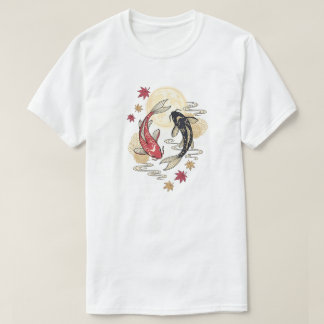 Månebelyst Koi Andlig Trädgård T Shirt
