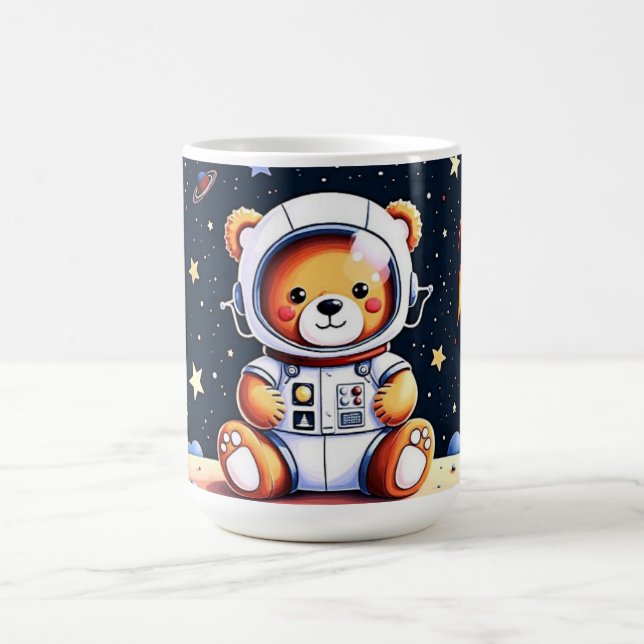 Månebelyst raket Teddy äventyr Kaffemugg (Center)