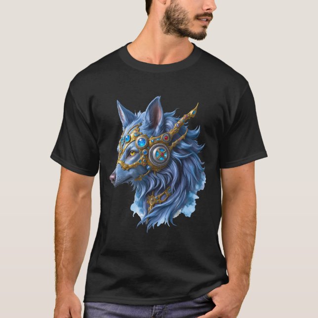 Månebelyst väktare av den safirslöjan.  t shirt (Framsida)