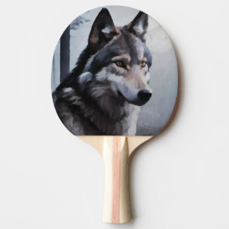 Månebelyst vaktpost pingisracket