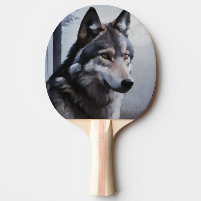 Månebelyst vaktpost pingisracket (Framsidan)