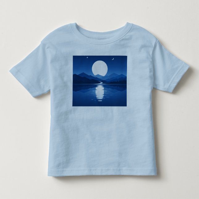 Månebelysta Reflektioner T Shirt (Framsida)
