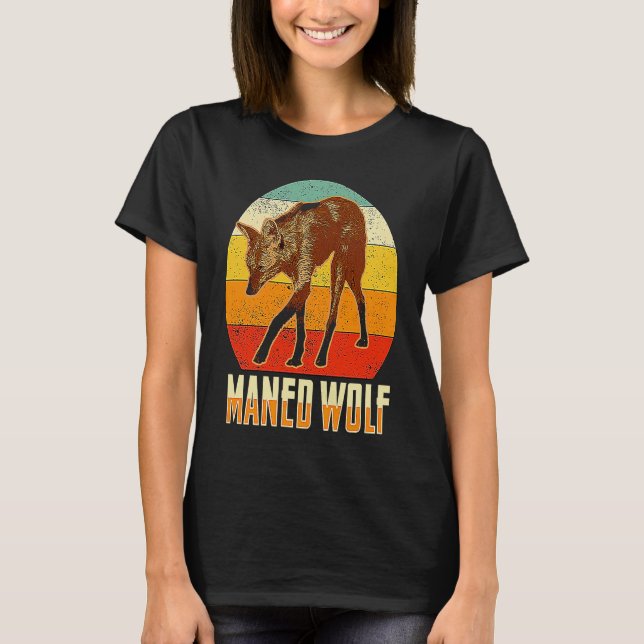 Maned Varg Sydamerika Animal 2 T Shirt (Framsida)