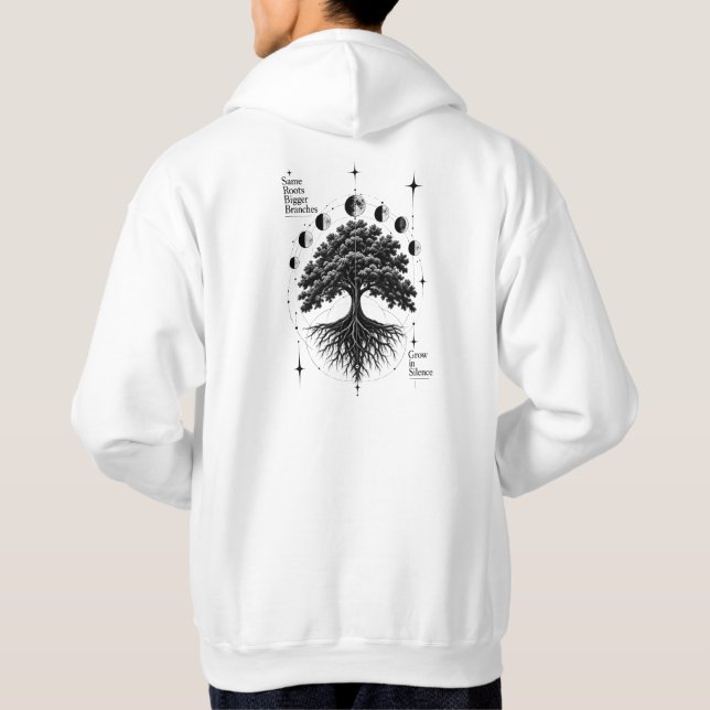 Månefas Träd Gothic Celestial Hoodie (Baksida)