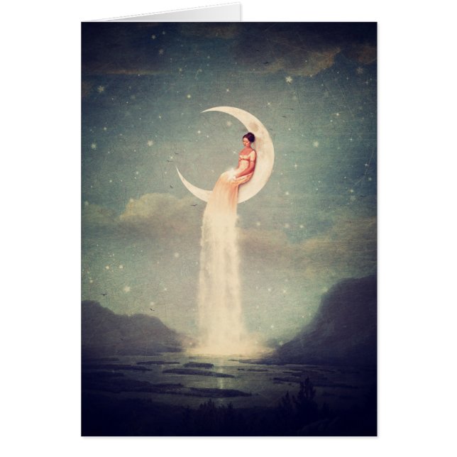 Månefloddam Hälsningskort (Framsidan)