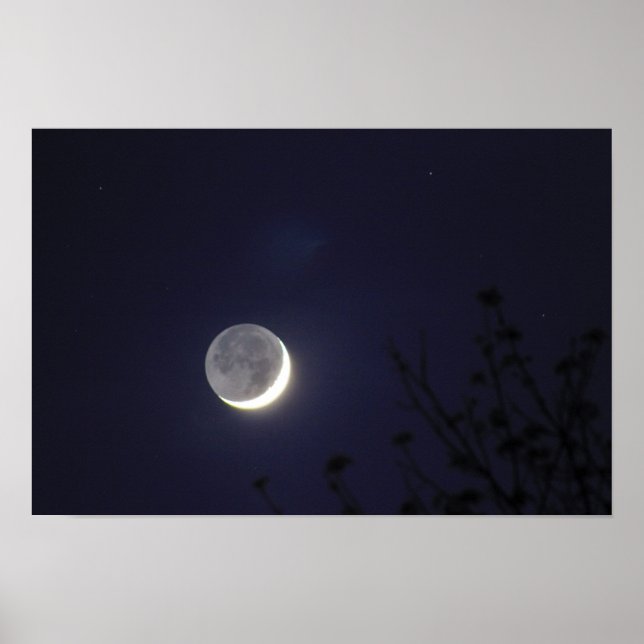 Månefoto Poster (Framsidan)