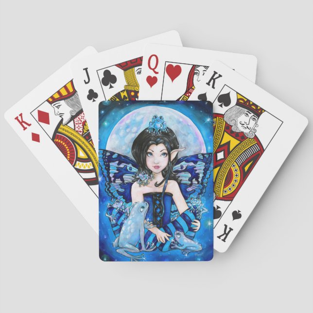 "Månegrodor" som leker kort Kortlek (Baksidan)