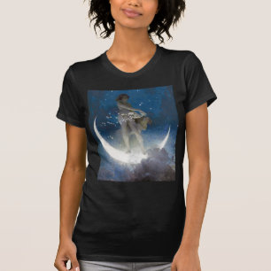 Månegudinnan på natten som strör ut stjärnor t shirt