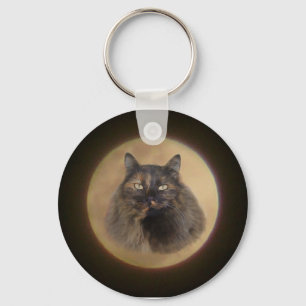 Månekatt Keychain Nyckelring