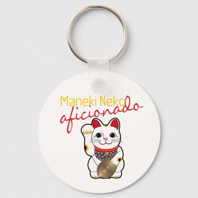 Maneki Neko Aficionado Nyckelring (Framsida)