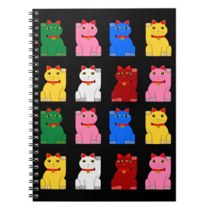 maneki neko anteckningsbok