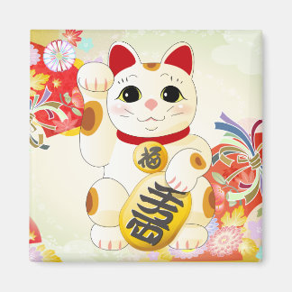 Maneki Neko Japansk Fortune Cat Magnet