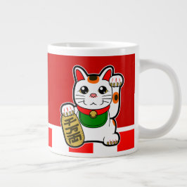 Maneki Neko: Japansk Lucky Cat Jumbo Mugg