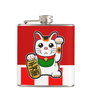 Maneki Neko: Japansk lycklig katt Fickplunta
