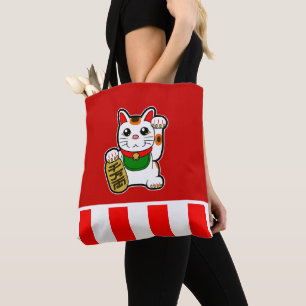 Maneki Neko: Japansk Lyckokatt Tygkasse