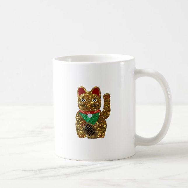 maneki neko-katt kaffemugg (Höger)