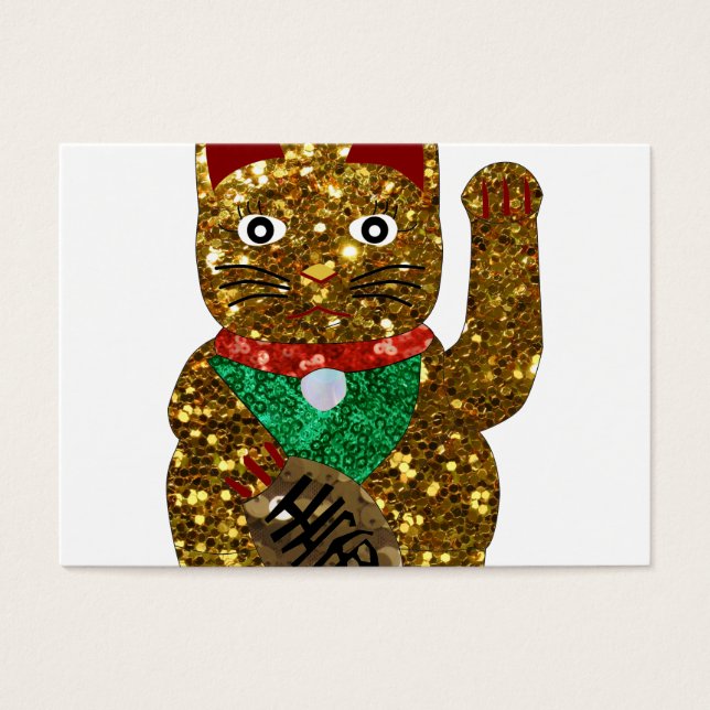 maneki neko-katt visitkort (Framsidan)
